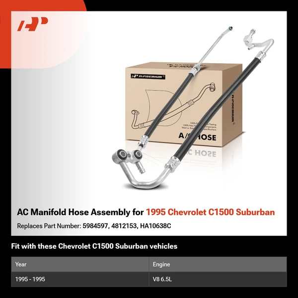 AC Manifold Hose Assembly for 1995 Chevrolet C1500 Suburban