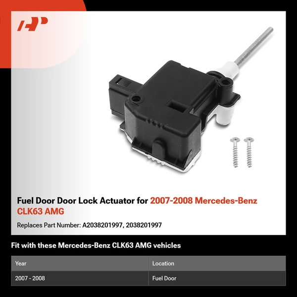 Fuel Door Door Lock Actuator for 2007-2008 Mercedes-Benz CLK63 AMG