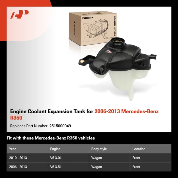 Engine Coolant Expansion Tank for 2006-2013 Mercedes-Benz R350