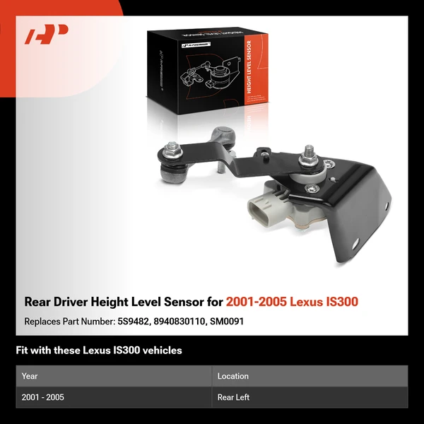 Rear Driver Height Level Sensor for 2001-2005 Lexus IS300