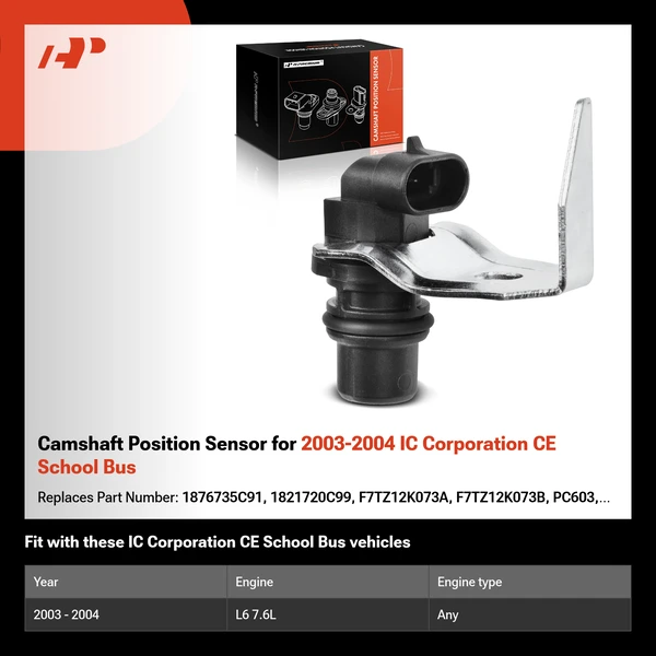 Camshaft Position Sensor for 2003-2004 IC Corporation CE School Bus