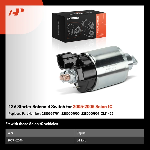 12V Starter Solenoid Switch for 2005-2006 Scion tC