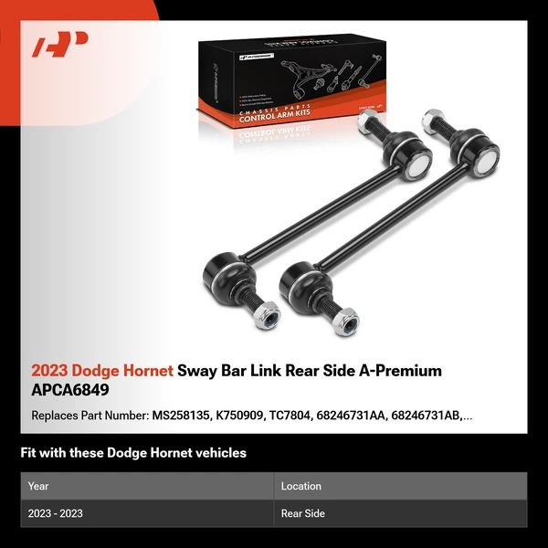 2023 Dodge Hornet Sway Bar Link Rear Side A-Premium APCA6849