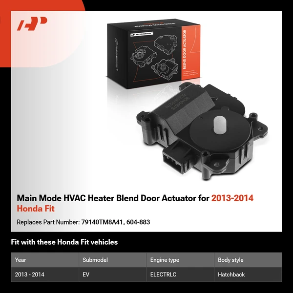 Main Mode HVAC Heater Blend Door Actuator for 2013-2014 Honda Fit