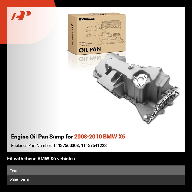 Engine Oil Pan Sump for 2008-2010 BMW X6