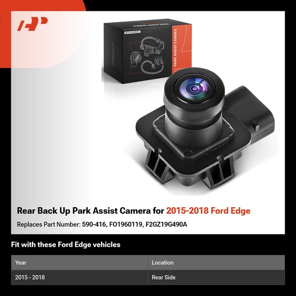 Rear Back Up Park Assist Camera for 2015-2018 Ford Edge