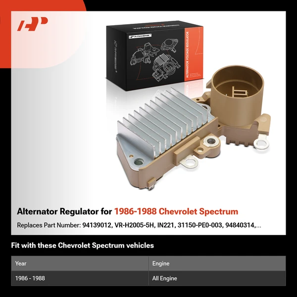 Alternator Regulator for 1986-1988 Chevrolet Spectrum