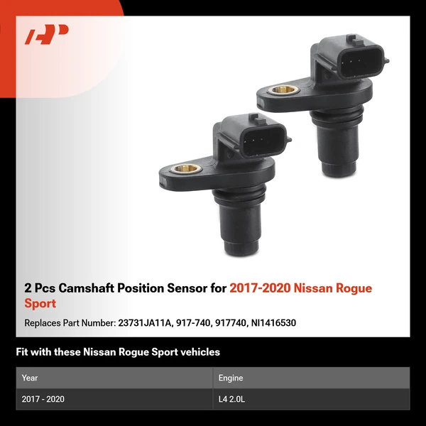 2 Pcs Camshaft Position Sensor for 2017-2020 Nissan Rogue Sport