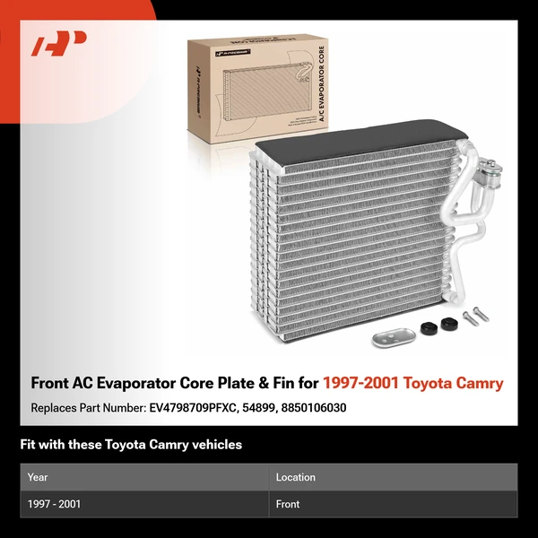 Front AC Evaporator Core Plate & Fin for 1997-2001 Toyota Camry