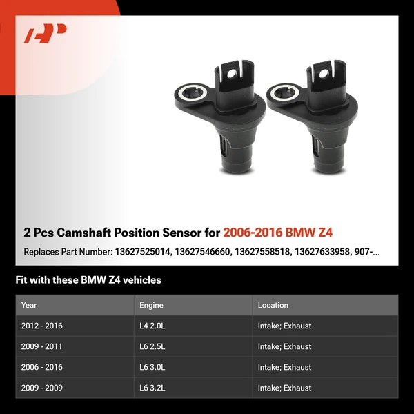 2 Pcs Camshaft Position Sensor for 2006-2016 BMW Z4