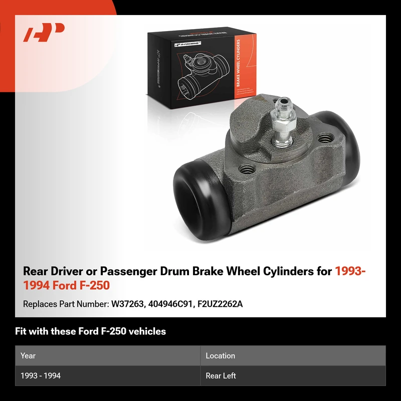 Rear Driver or Passenger Drum Brake Wheel Cylinders for 1993-1994 Ford F-250