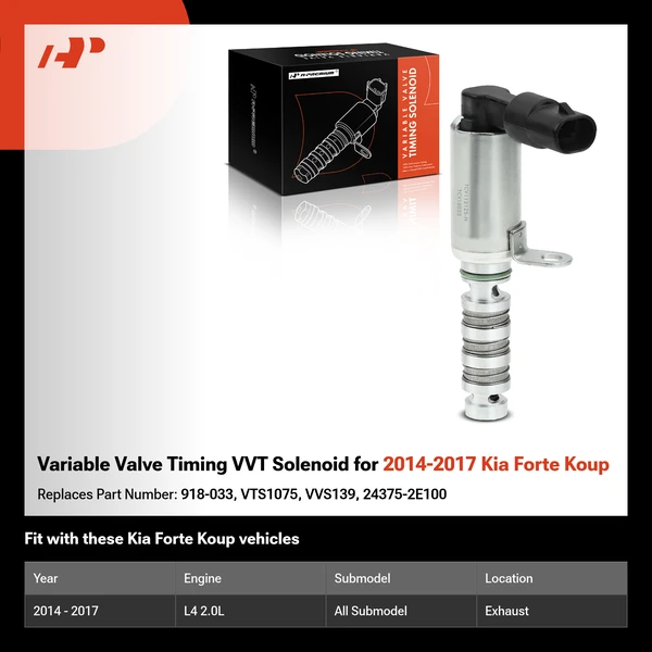 Variable Valve Timing VVT Solenoid for 2014-2017 Kia Forte Koup