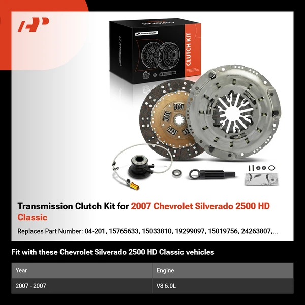 Transmission Clutch Kit for 2007 Chevrolet Silverado 2500 HD Classic