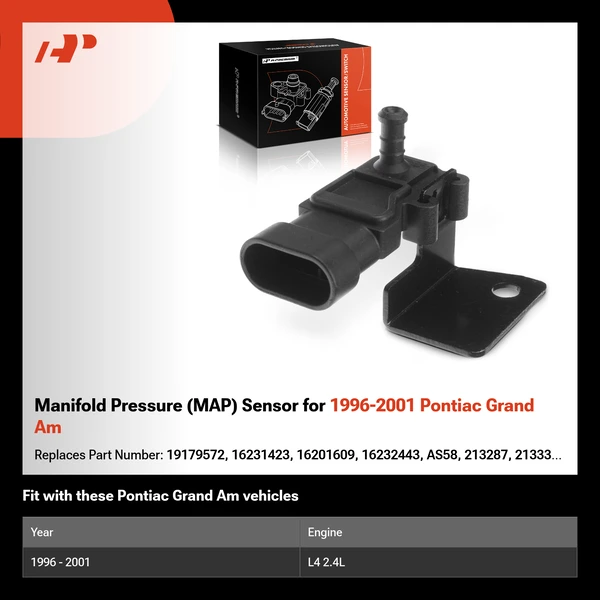 Manifold Pressure (MAP) Sensor for 1996-2001 Pontiac Grand Am