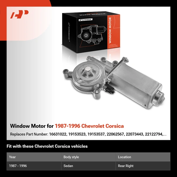 Window Motor for 1987-1996 Chevrolet Corsica