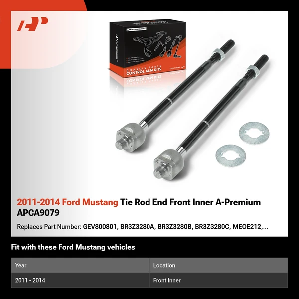 2011-2014 Ford Mustang Tie Rod End Front Inner A-Premium APCA9079