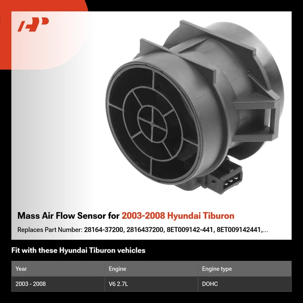 Mass Air Flow Sensor for 2003-2008 Hyundai Tiburon