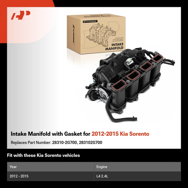 Intake Manifold with Gasket for 2012-2015 Kia Sorento