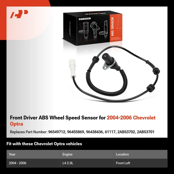 Front Driver ABS Wheel Speed Sensor for 2004-2006 Chevrolet Optra