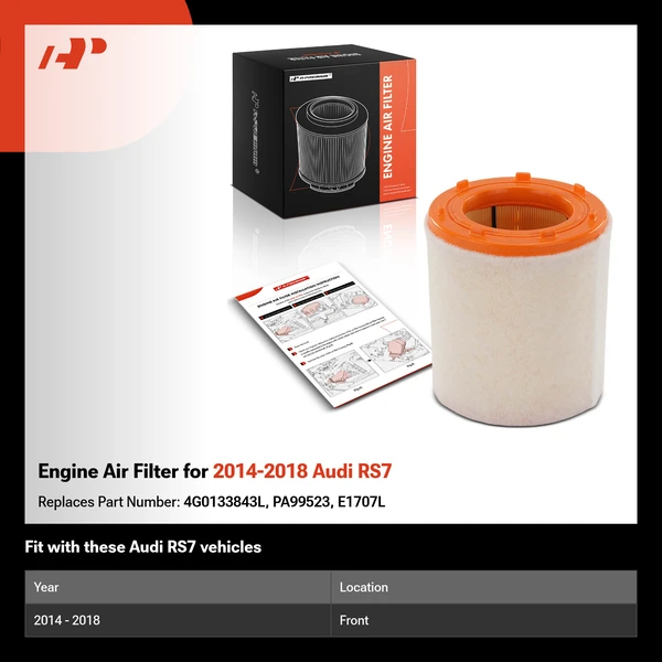 Engine Air Filter for 2014-2018 Audi RS7