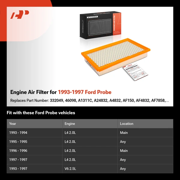 Engine Air Filter for 1993-1997 Ford Probe