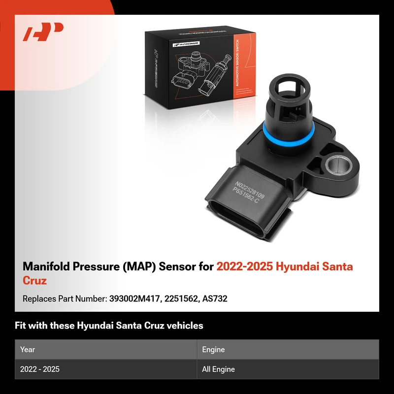 Manifold Pressure (MAP) Sensor for 2022-2025 Hyundai Santa Cruz
