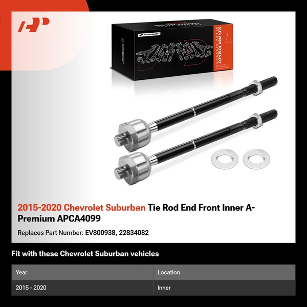 2015-2020 Chevrolet Suburban Tie Rod End Front Inner A-Premium APCA4099