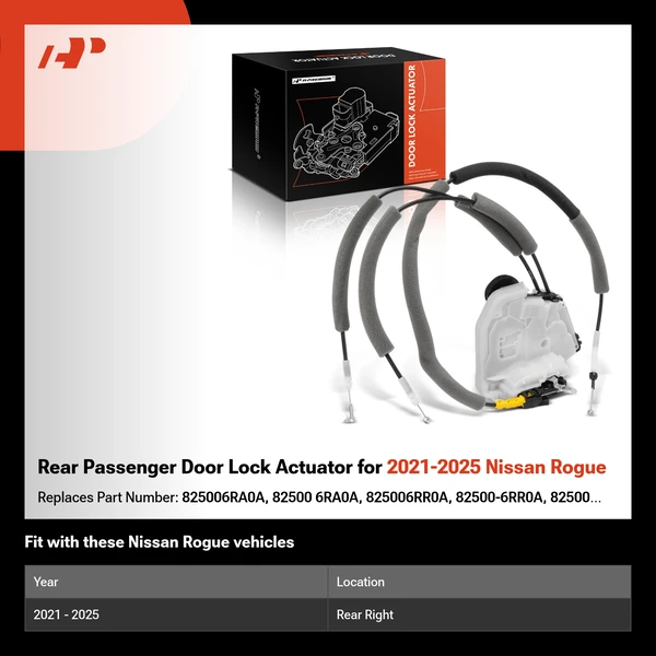 Rear Passenger Door Lock Actuator for 2021-2025 Nissan Rogue