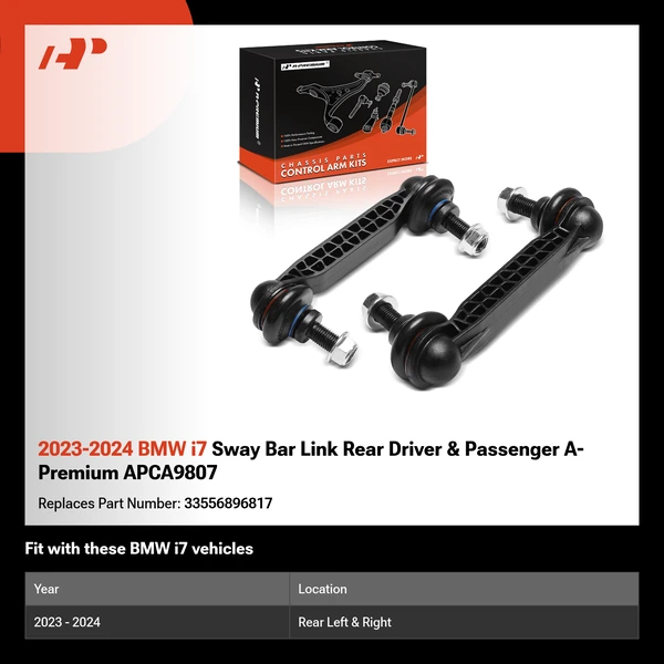 2023-2024 BMW i7 Sway Bar Link Rear Driver & Passenger A-Premium APCA9807