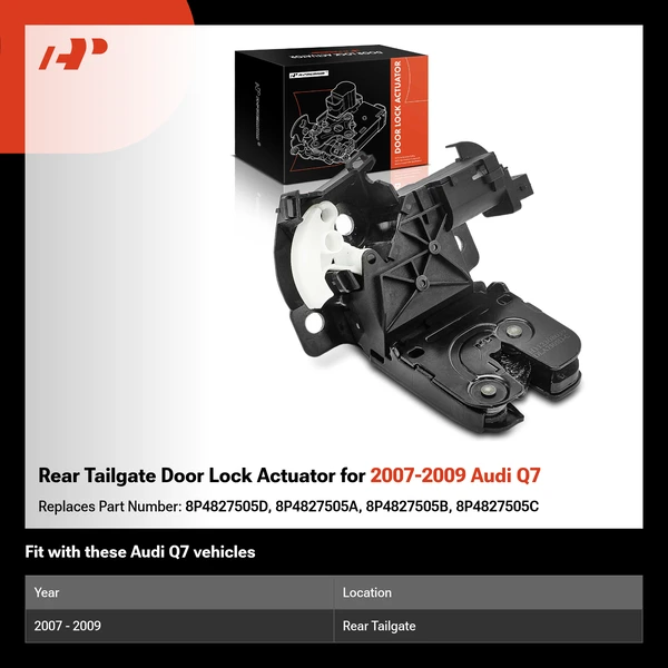 Rear Tailgate Door Lock Actuator for 2007-2009 Audi Q7