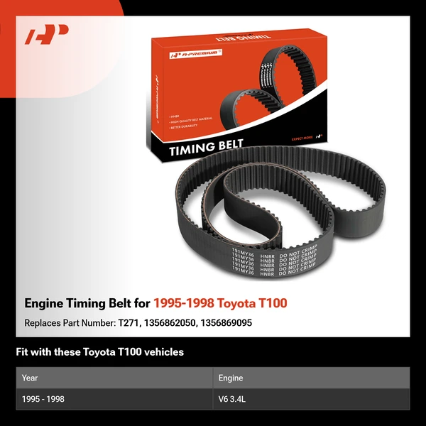 Engine Timing Belt for 1995-1998 Toyota T100