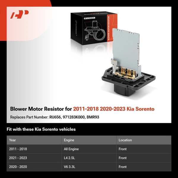 Blower Motor Resistor for 2011-2018 2020-2023 Kia Sorento