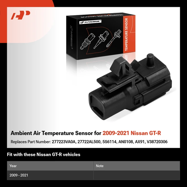 Ambient Air Temperature Sensor for 2009-2021 Nissan GT-R