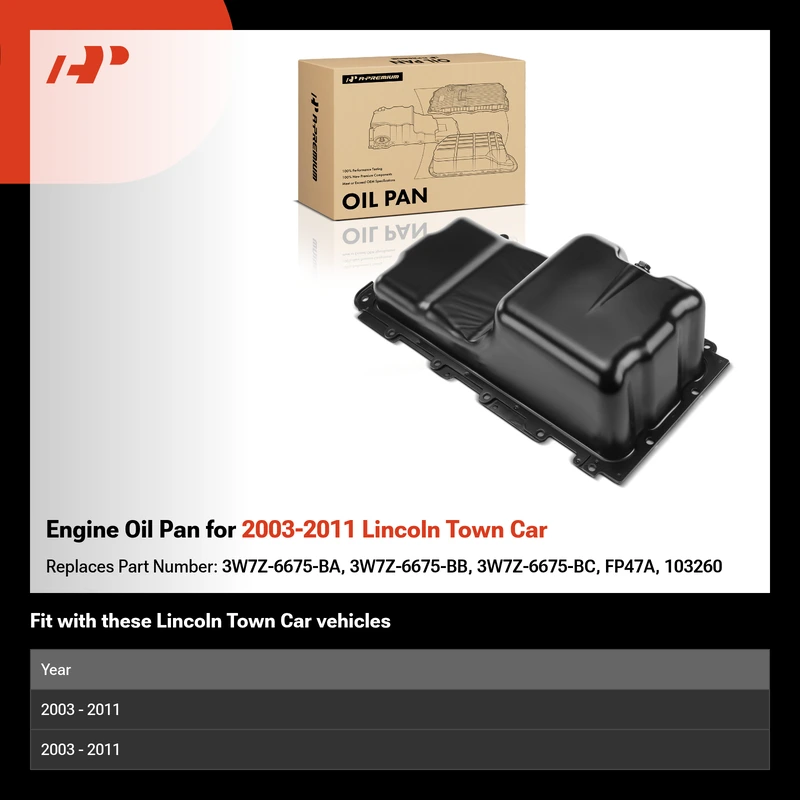 Engine Oil Pan for 2003-2011 Lincoln Town Car
