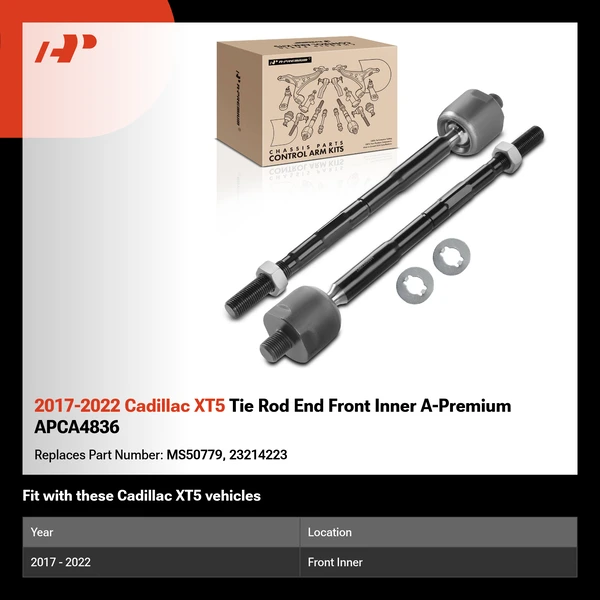 2017-2022 Cadillac XT5 Tie Rod End Front Inner A-Premium APCA4836