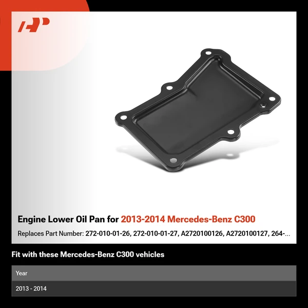 Engine Lower Oil Pan for 2013-2014 Mercedes-Benz C300
