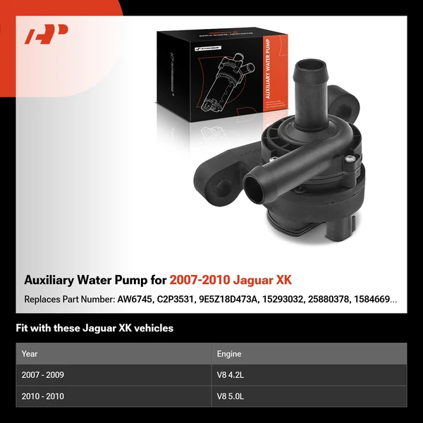 Auxiliary Water Pump for 2007-2010 Jaguar XK