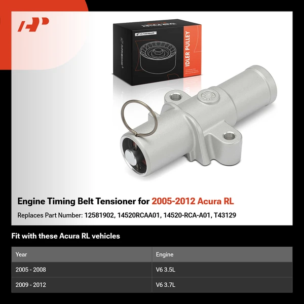 Engine Timing Belt Tensioner for 2005-2012 Acura RL