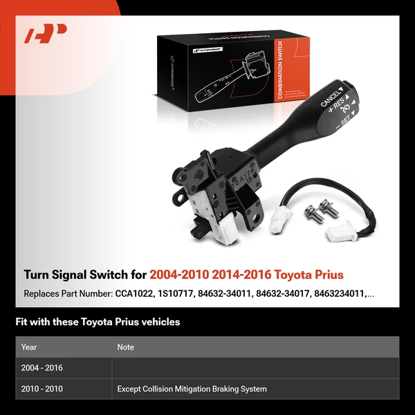 Turn Signal Switch for 2004-2010 2014-2016 Toyota Prius