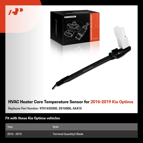 HVAC Heater Core Temperature Sensor for 2016-2019 Kia Optima