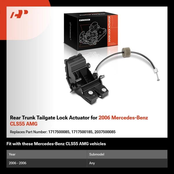 Rear Trunk Tailgate Lock Actuator for 2006 Mercedes-Benz CLS55 AMG