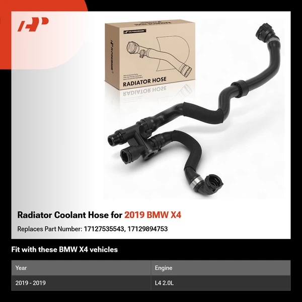 Radiator Coolant Hose for 2019 BMW X4