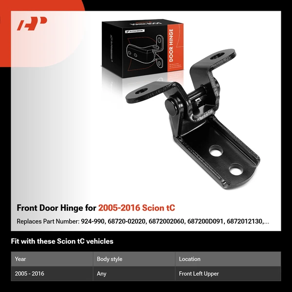 Front Door Hinge for 2005-2016 Scion tC