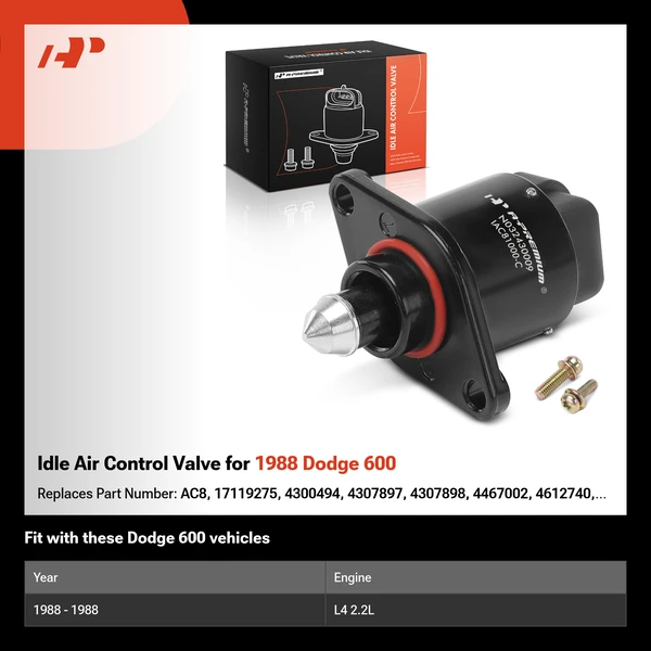 Idle Air Control Valve for 1988 Dodge 600