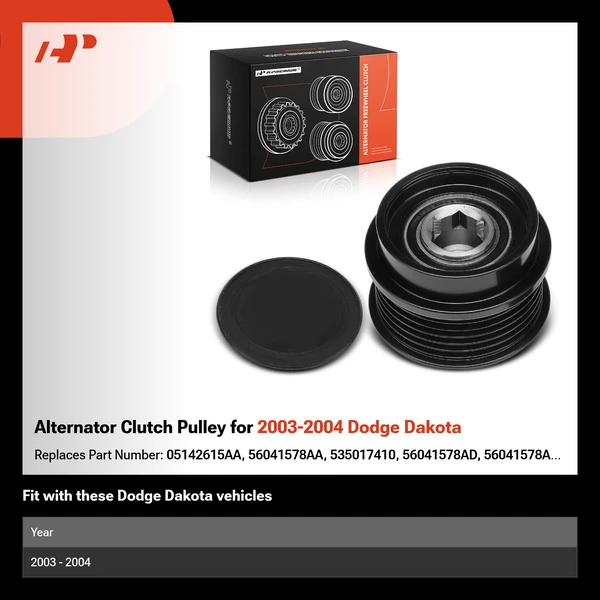 Alternator Clutch Pulley for 2003-2004 Dodge Dakota