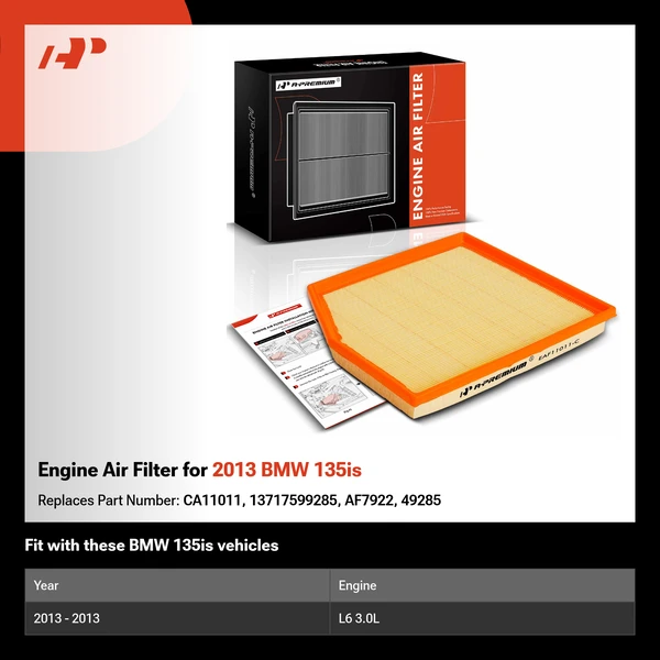 Engine Air Filter for 2013 BMW 135is