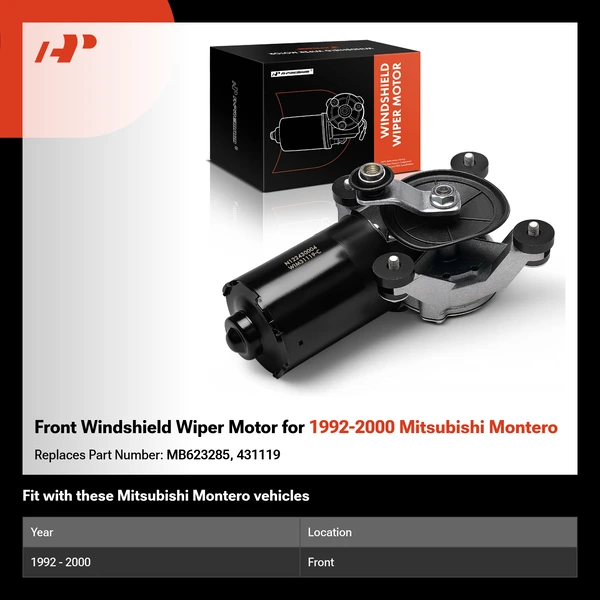 Front Windshield Wiper Motor for 1992-2000 Mitsubishi Montero