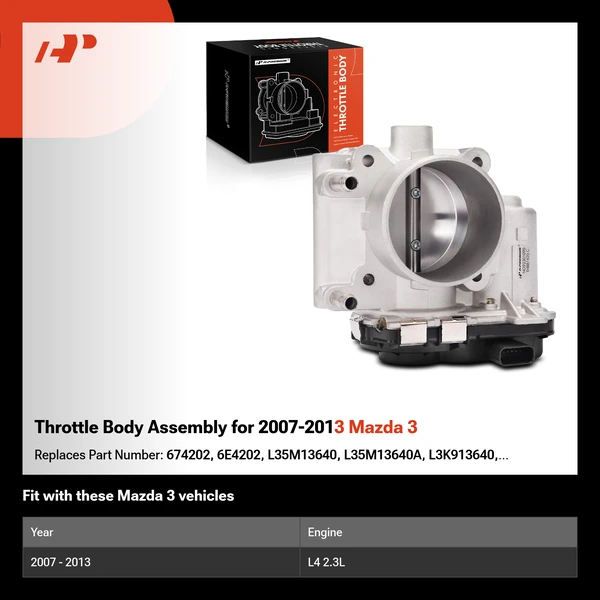 Throttle Body Assembly for 2007-2013 Mazda 3