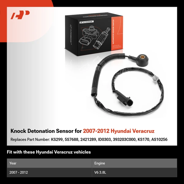 Knock Detonation Sensor for 2007-2012 Hyundai Veracruz