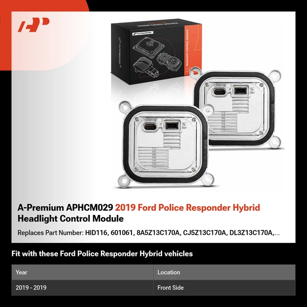 A-Premium APHCM029 2019 Ford Police Responder Hybrid Headlight Control Module